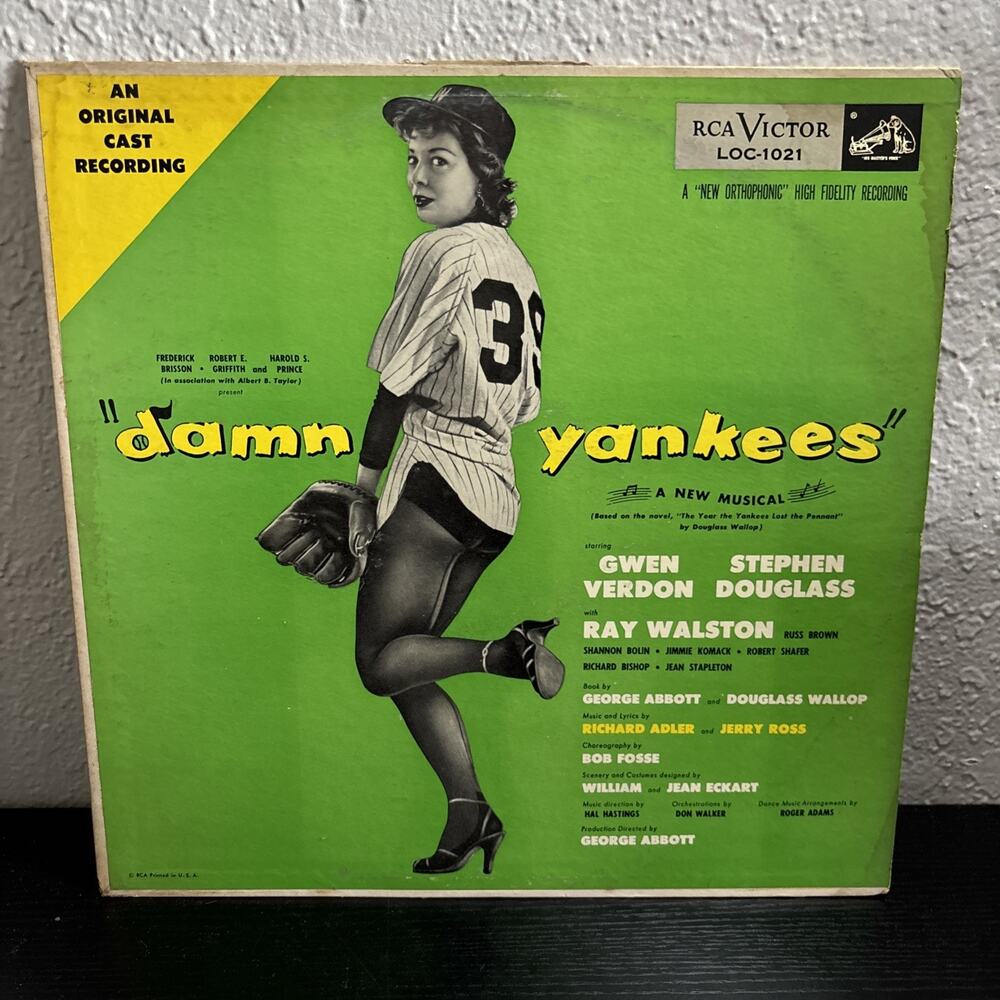 Damn Yankees Broadway & Film Musical Original Cast Vinyl LP Record 1958 LOC-1021